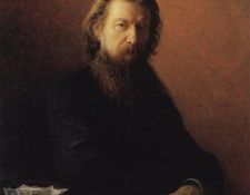 Портрет А.А.Потехина. 1876.. Ге Николай Николаевич (1831-1894)
