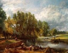 CONSTABLE - STRATFORD MILL, 1820, OIL ON CANVAS.  