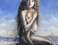 kb Delamare David Mermaid and Child. , 