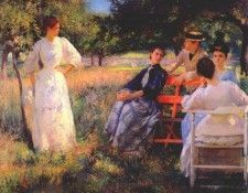 tarbell in the orchard 1891. �������, ������ ������