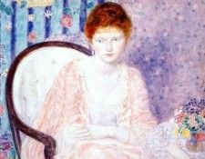 frieseke lady in rose c1910-15. Frieseke,  