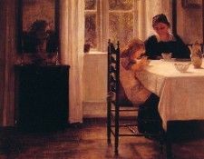 Breakfast time. Holsoe,  