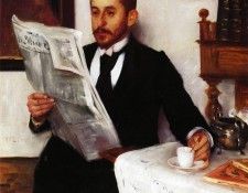 Corinth Lovis Portrait of the Painter Benno Becker. , 