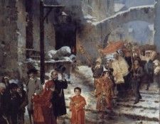 A Religious Procession in Winter. ������, ��������� �� Giocomo