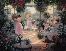 kb Kieffer Christa-Tea in the Conservatory. , 