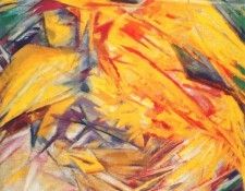 larionov the cockerel (rayonist study) 1912. , 
