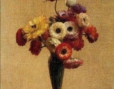 Fantin Latour Henri Anemones and Buttercups. -, ---