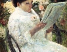 Cassatt Mary Woman Reading In A Garden. ������ ����