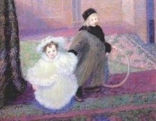 butler the artists children (james and lili) 1896. 