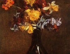 Fantin Latour Henri Vase of Flowers. -, ---