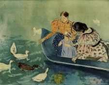 Cassatt Mary Feeding the Ducks. ������ ����