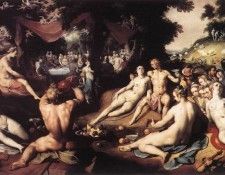 CORNELIS VAN HAARLEM The Wedding Of Peleus And Thetis. Cornelisz,   