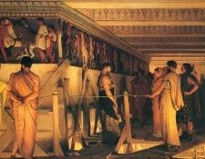 Phidias Showing the Frieze of the Parthenon. - 