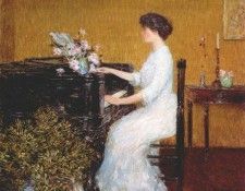 hassam at the piano 1908. ������, ������