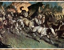 zFox SWD HVS 26 Stampeding Horses Through Indian Camp. ,  