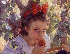 Pons Arnau Francisco Comiendo fruta. ,  