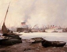 Dawson Montague The Queen Mary At Southampton. ������, �������