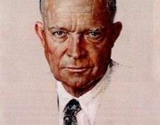 rockwell the day i painted ike 1952.  