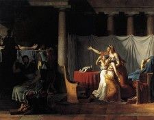 DAVID Jacques Louis The Lictors Returning to Brutus the Bodies of his Sons. , -