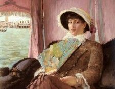 Pauli Georg Girl In A Gondola. , 