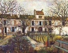 utrillo garden at montmagny c1909. , 