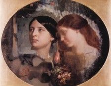 Gleyre Charles Zwei Frauen mit Blumenstrauss. ������, ���� ������ Gabriel