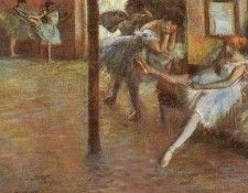 Degas Ballet Rehearsal, 1891, oil on canvas, Yale University. Дега, Эдгар-Жермен-Илер