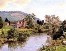 waters edge csg019 the river lugg at mordiford. �������, ���������