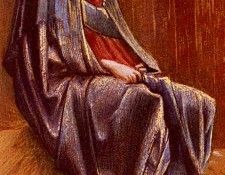 Burne Jones Sir Edward Coley The Virgin. -   