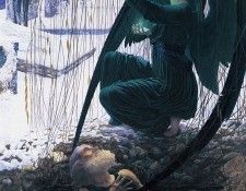 ma Carlos Schwabe La Mort du Fossoyeur. Schwabe, 