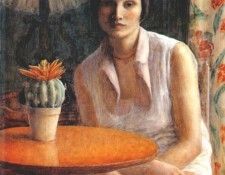 frieseke portrait of a woman (with cactus) 1930. Frieseke, ������� ����