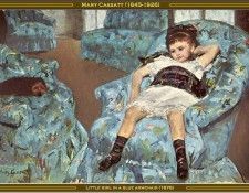 Mary Cassatt-Little Girl In A Blue Armchair(1878) Po Amp 059.  