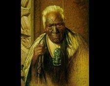 Thoughts of a Tohunga Wharekauri Tahuna 1938 76.5x61.2cm. �����, ��������