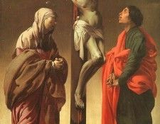 TERBRUGGEN THE CRUCIFIXION WITH THE VIRGIN AND ST. JOHN, MET. Terbrugghen, 