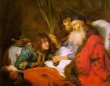 FLINCK Govert Teunisz Isaac Blessing Jacob. ,  Teunisz