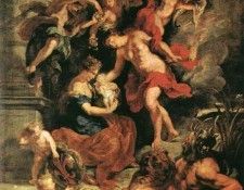 Rubens  The Birth of Marie de Medici, 1621-1625, Louvre. ,  
