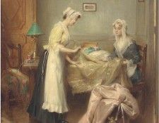 A meeting with the dressmaker. Tanoux,  Adriene