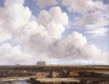 RUISDAEL Jacob Isaackszon van View Of Haarlem With Bleaching Grounds. ,  