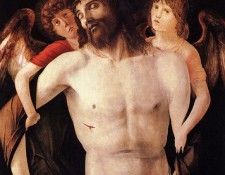 Bellini Giovanni The dead christ supported by two angels. , 