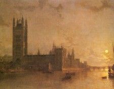 Pether Henry Westminster Abbey The Houses Of Parliament With The Construction Of Westminister Bri. Pether, �����