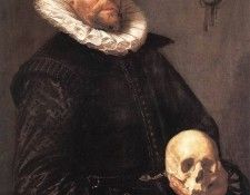 Portrait of a Man Holding a Skull WGA. , 