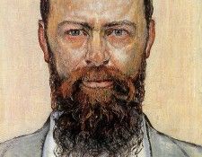Hodler Ferdinand Self portrait Sun. , 