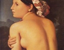 Ingres Half figure of a Bather. ,   