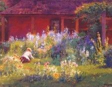 steele selma in the garden c1921. ,  