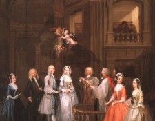 Hogarth The Wedding of Stephen Beckingham & Mary Cox 1729 3. , 