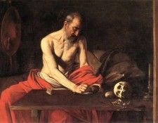 Caravaggio - St Jerome, 1607. ,   