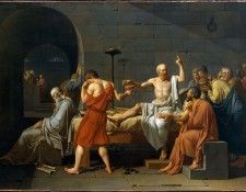��� ��� ����� - ������ ������� [The Death of Socrates] 1787, Metropolitan Museum New York. �����, ���-���