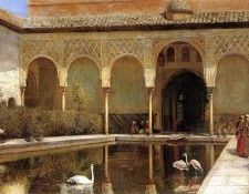 Weeks Edwin Lord A Court in The Alhambra in the Time of the Moors. ,  