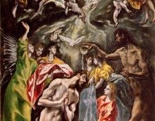 El Greco Baptism of Christ 1608-1614, 330x211 cm, Hospital d. , -