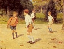 Gilbert Victor Boys Playing. ,  